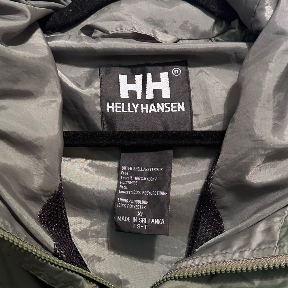 Helly Hansen Olive Raincoat Packable Windbreaker … - image 4